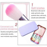 7 PCS Makeup Foundation Powder Eyeshadow Brushes(PINK)