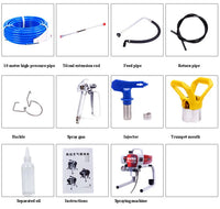 450 Airless Pulverização Máquina, profissional Airless pistola, de alta pressão, Airless Látex Pintura Pulverização Máquina, 2.3L por Min