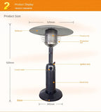 46,000 BTU Outdoor Propane Patio Heater with Wheels, Commercial & Residential Umbrella gas heater heater