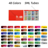 48/60 Sets Holbein Artists' Watercolors 5ML Tubes Professional Water Color Pigment Artist Painter Student Art Supplies