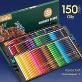 48/72/120/150/200 Color Pencil Set Oil/Water Soluble Professional Drawing Colored Pencils Children's Pencils School Art Supplies