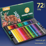 48/72/120/150/200 Color Pencil Set Oil/Water Soluble Professional Drawing Colored Pencils Children's Pencils School Art Supplies