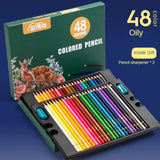 48/72/120/150/200 Color Pencil Set Oil/Water Soluble Professional Drawing Colored Pencils Children's Pencils School Art Supplies