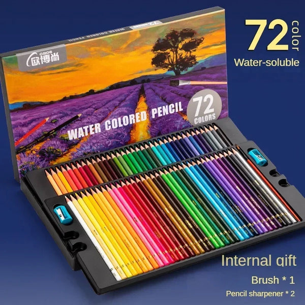 Pencil Set Sketch Water Soluble Oily Metallic Colored Pencils