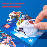 4Pcs DEL 21596 Justice League DC Cartoon Sticky Notes Creative Post Notepad Office Supplies Schoo