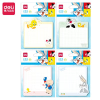 4Pcs Deli BT100 Looney Tunes Bugs Bunny Pad Notes Sticky Note Ahesive Kawaii  Memo Pads Office School Stationery