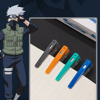 4Pcs Deli SA103 Naruto Quick Dry Student Neutral Pen 0.5mm Full Needle Tube Black Ink Supplies School Office Stationery