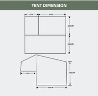 AOOKMIYA 4x4 off road travelling products trailer tent canvas camper  trailer tent without trailer