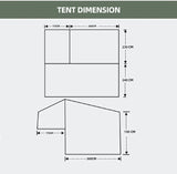 AOOKMIYA 4x4 off road travelling products trailer tent canvas camper  trailer tent without trailer