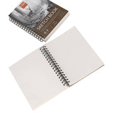 5.83x9 inches Sketch Book, Top Spiral Bound Sketch Pad, 1 Pack 100-Sheets (68lb/100gsm), Acid Free Art Sketchbook Artistic Draw