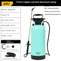 5/8L Hand Pressure Disinfection Water Sprayers Spray Bottle Air Compression Pump Garden Sprayer Sprinkler Gardening Watering Can