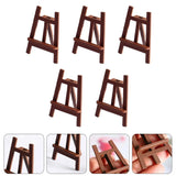 AOOKMIYA 5 Pcs House Wooden Easel Model Miniature Wood Easel Miniature Scene Accessories