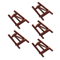 AOOKMIYA 5 Pcs House Wooden Easel Model Miniature Wood Easel Miniature Scene Accessories