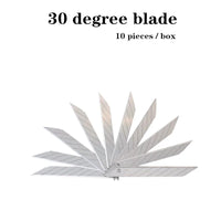 50/100PCS Deli 30 degree art blade small paper cutting carving cutting tool 9mm industrial  automobile film craft knife