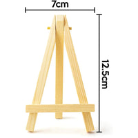 AOOKMIYA 50 Pieces Of Mini 5 Inch Wooden Easel. Business Cards, Display Photos, Small Canvases, Classroom DIY Arts And Crafts