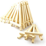 AOOKMIYA 50 Pieces Of Mini 5 Inch Wooden Easel. Business Cards, Display Photos, Small Canvases, Classroom DIY Arts And Crafts