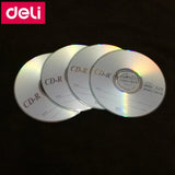 50PCS/LOT Full Box Deli 3725 CD-R Blank Discs Recordable Compact Disc 700MB/80min/52x CD-R BLANK Discs