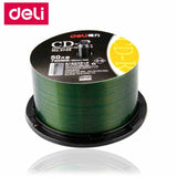 50PCS/LOT Full Box Deli 3725 CD-R Blank Discs Recordable Compact Disc 700MB/80min/52x CD-R BLANK Discs