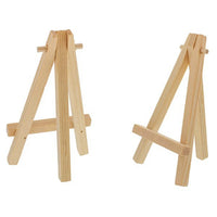 AOOKMIYA 50Pcs Kids Mini Wooden Easel Art Painting Card Stand Display Holder Drawing for School Student Artist Supplies 16X9cm