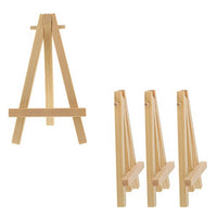 AOOKMIYA 50Pcs Kids Mini Wooden Easel Art Painting Card Stand Display Holder Drawing for School Student Artist Supplies 16X9cm