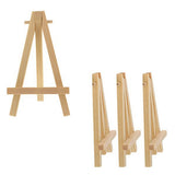 AOOKMIYA 50Pcs Kids Mini Wooden Easel Art Painting Card Stand Display Holder Drawing for School Student Artist Supplies 16X9cm