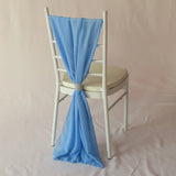 50pcs Chiffon Chair Sash Chiavari Chair Decoration Sashes For Wedding Birthday Party