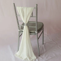 50pcs Chiffon Chair Sash Chiavari Chair Decoration Sashes For Wedding Birthday Party