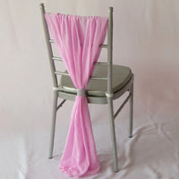 50pcs Chiffon Chair Sash Chiavari Chair Decoration Sashes For Wedding Birthday Party