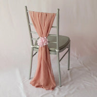 50pcs Chiffon Chair Sash Chiavari Chair Decoration Sashes For Wedding Birthday Party