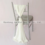 50pcs Free Shipping Chiffon Chair Sashes Yellow/Wine/Blue/Purple/Pink Chair Sashes For Wedding Chiavari Chair Decoration