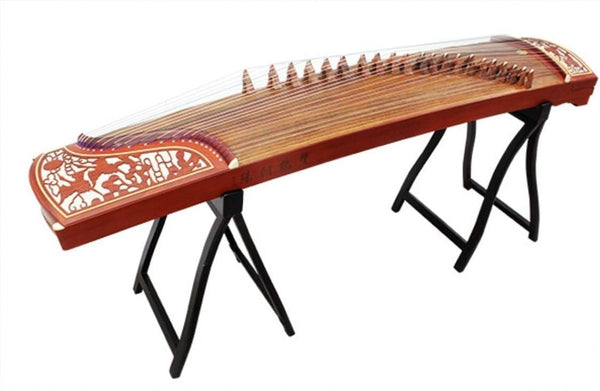 Dunhuang Entry level Duo Cranes Facing The Sun Carved Guzheng 696D 敦煌牌双鹤朝阳 for Begginers (A)