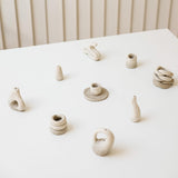 AOOKMIYA Stone Mid High Fire Pottery Clay Cone 05-10 for Wheel Throwing Hand Building Pottery Clay for Sculpting All-Purpose Modeling Clay (High Fire 5Lbs)