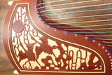 Two Cranes Facing the Sun Carved Guzheng (696D)