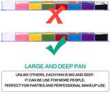 مجموعة الوان الوجه من يوكانبي - لوح الوان اثينا، 10 فراشي فنية احترافية - وعاء عميق وكبير، مثالية لحفلات الهالوين والحفلات التنكرية، والماكياج المسرحي اس اف اكس، غير سامة، للبالغين والاطفال