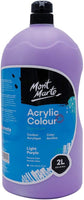 AOOKMIYA Mont Marte Discovery School Acrylic Paint, Titanium White, 1/2 Gallon (2 Liter).2 Pack Ideal for Students and Artists. Excellent Coverage and Fast Drying. Pump Lid Included.