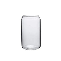 4Pcs Set Drinking Glass Straw Cup Reusable Beer Can Shape Tea Juice Milk  Coffee Mug Glass