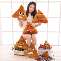 AOOK 5 Types Mini Emoji Pillow Cushion Poop Shape Pillow Doll Toy Throw Pillow Amusing emotion Poo Cushion almofadas H1