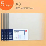 5PCS A3 File Cover Art Design Drawings Paper Organizer Office A3 Spine Bar Report Cover