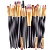 AOOK 15 Pieces Animal Makeup Brush Set Professional Face Eye Shadow Eyeliner Foundation Blush Lip Makeup Brushes Powder Liquid Cream Cosmetics Blending Brush (Purple Gold 2-Pack)