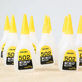 5pcs 15g Deli Super Liquid Glue 502 Instant Dry Adhesive Strong Bond Fast Repair Leather Rubber Metal Wood Glass