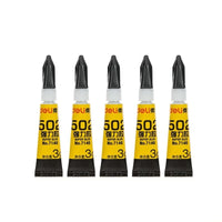 5pcs 15g Deli Super Liquid Glue 502 Instant Dry Adhesive Strong Bond Fast Repair Leather Rubber Metal Wood Glass