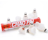 5tubes/lot Golden Red Chaopai Badminton Shuttlecock Top Grade Goose Feather International Tournament Ball Level Q8002-5SPB