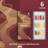 6/ 12 Cores Sólida Aquarela Pintura Perolado Metal Shimmer Flash Retro Macaron Doces Cores Set Para A Arte Pintura Nail Design