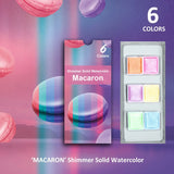 6/ 12 Cores Sólida Aquarela Pintura Perolado Metal Shimmer Flash Retro Macaron Doces Cores Set Para A Arte Pintura Nail Design