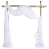 6 Meters Wedding Arch Drape 29" Wide 6.5 Yards Chiffon Fabric Draping Curtain Drapery Ceremony Reception Swag