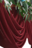 6 Meters Wedding Arch Drape 29" Wide 6.5 Yards Chiffon Fabric Draping Curtain Drapery Ceremony Reception Swag