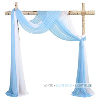 6 Meters Wedding Arch Drape 29" Wide 6.5 Yards Chiffon Fabric Draping Curtain Drapery Ceremony Reception Swag