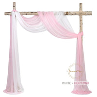 6 Meters Wedding Arch Drape 29" Wide 6.5 Yards Chiffon Fabric Draping Curtain Drapery Ceremony Reception Swag