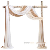 6 Meters Wedding Arch Drape 29" Wide 6.5 Yards Chiffon Fabric Draping Curtain Drapery Ceremony Reception Swag