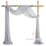 6 Meters Wedding Arch Drape 29" Wide 6.5 Yards Chiffon Fabric Draping Curtain Drapery Ceremony Reception Swag